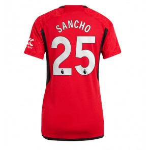 Manchester United Jadon Sancho #25 Hemmatröja Dam 2023-24 Korta ärmar